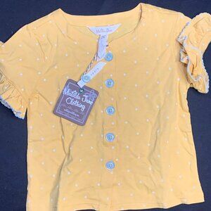 Matilda Jane Yellow Button‎ Down Shirt